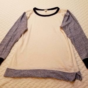 J Crew cotton baseball tee